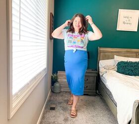 how to style a ribbed midi dress on a curvy body