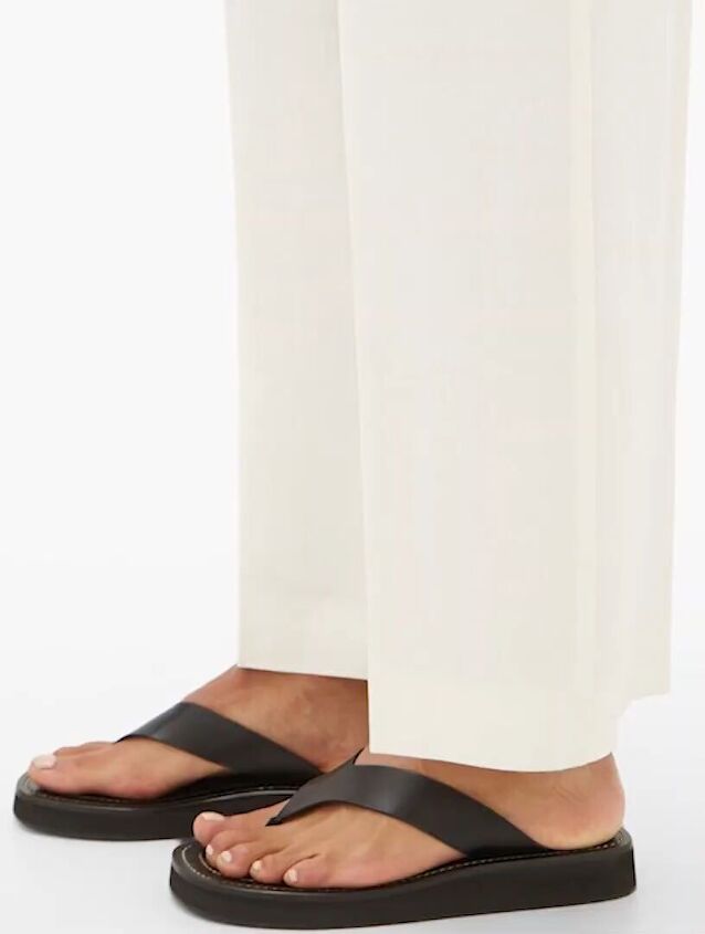 4 not so basic summer outfit ideas to refresh your look this season, Leather style flip flops