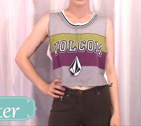 how to cut t shirts into tank tops halter tops in a few easy steps, How to cut a t shirt into a tank top
