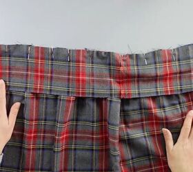 how to sew a skirt for beginners using the free juniper skirt pattern, Attaching the waistband to the DIY skirt