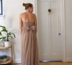 16 bridesmaid multiway dress styles using 1 birdy grey dress, Bridesmaid dress with a back bow