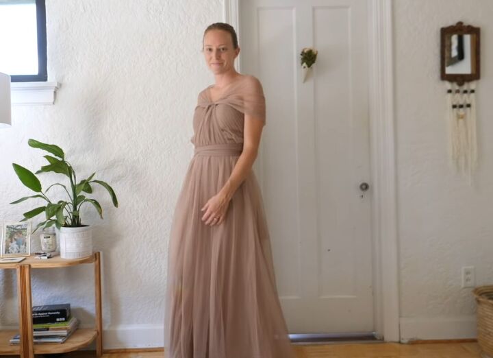 16 bridesmaid multiway dress styles using 1 birdy grey dress, Bridesmaid dress with Grecian sleeves