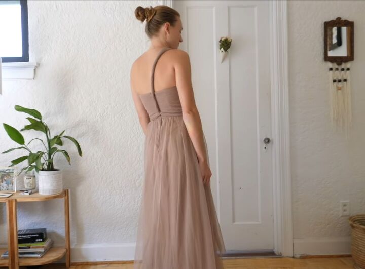 16 bridesmaid multiway dress styles using 1 birdy grey dress, Bridesmaid dress with twisted one shoulder