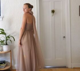 16 bridesmaid multiway dress styles using 1 birdy grey dress, Bridesmaid dress with a halter bow