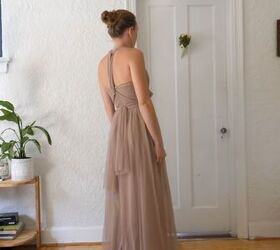 16 bridesmaid multiway dress styles using 1 birdy grey dress, Bridesmaid dress with a T back