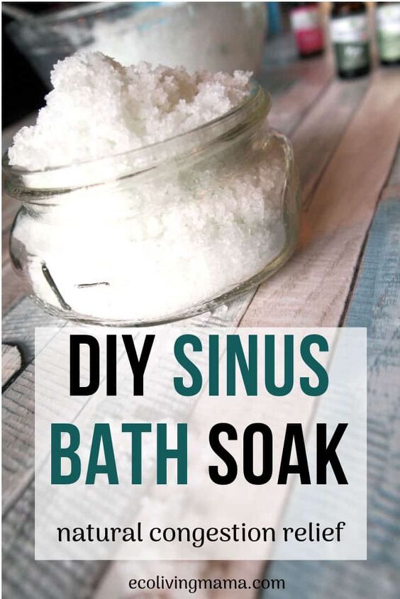 diy sinus congestion bath soak for natural sinus relief