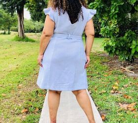 testing the justina top and dress pattern