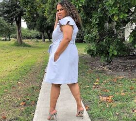 testing the justina top and dress pattern