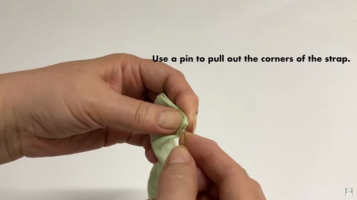 need a cute top for summer try this easy shirred top diy tutorial, Turning the straps right side out