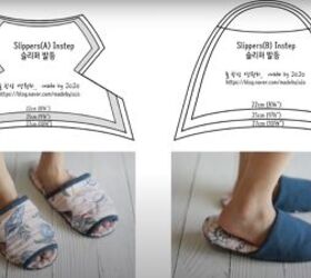how to make open toe slippers in 2 different styles free pattern, DIY slipper patterns to sew
