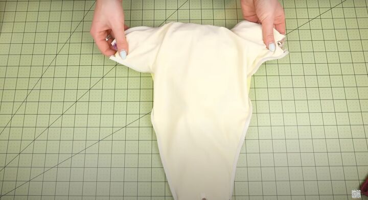 how to sew a swimsuit in a sexy halter wrap style, Aligning the side seams and gussets