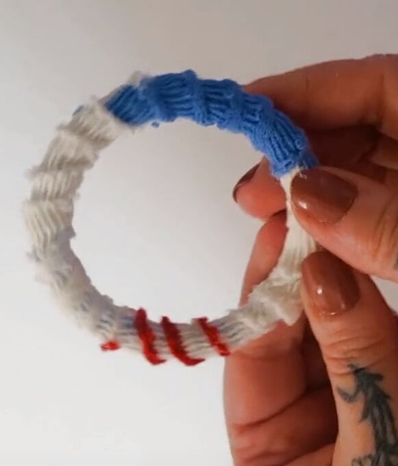 how to repurpose a shrunken sweater into 4 fun accessories, DIY sweater bracelet