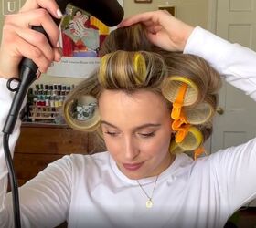 How To Use Velcro Hair Rollers To Get Voluminous Bouncy Curls Upstyle 