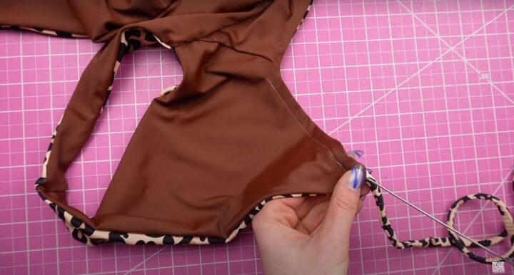 how to make a sexy diy swimsuit with a wrap tie perfect for summer, How to add the wrap tie