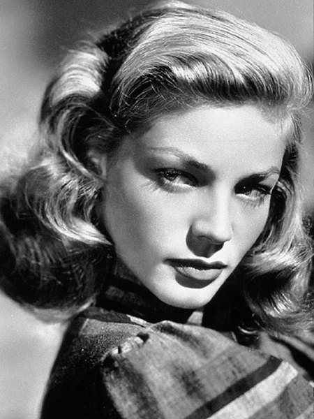 need a cute 1940s hairstyle try this lauren bacall hair tutorial, Actress Lauren Bacall with her signature hairstyle