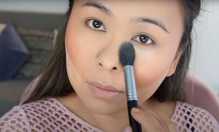 date night makeup how to create a soft glamorous look for a date, Baking concealer under the eyes