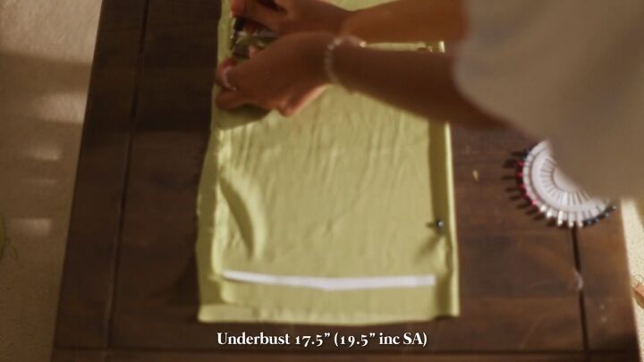 how to sew a cowl neck top that s essential for your summer wardrobe, Measuring the the underbust waist and hip