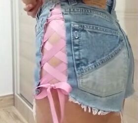 How to Make DIY Lace-Up Shorts Without Eyelets in Just 10 Minutes