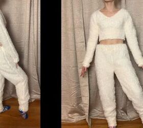 How to Make a Cozy & Fuzzy DIY Two-Piece Set Out of Sherpa Fabric