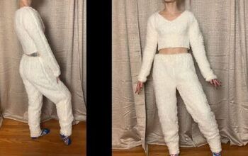 How to Make a Cozy & Fuzzy DIY Two-Piece Set Out of Sherpa Fabric