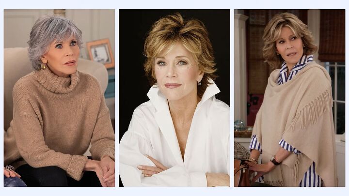 how to dress like a coastal grandmother an aesthetic style guide, Jane Fonda as a coastal grandmother icon