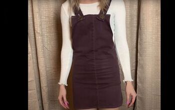 How to Easily Make a Cute DIY Overall Dress Out of Old Pants