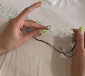 how to embroider a t shirt with a quote in 3 simple steps, How to thread a needle for embroidery
