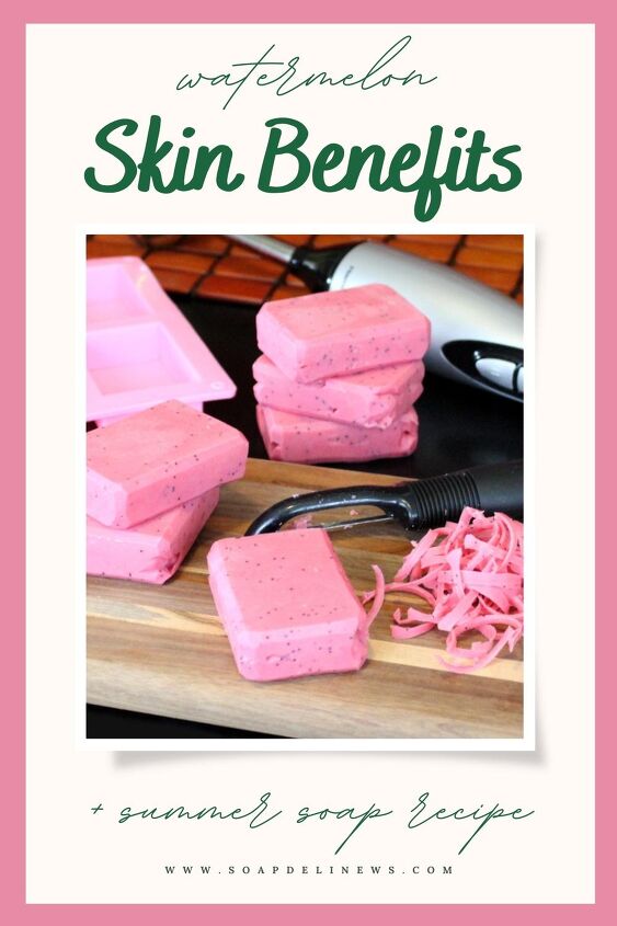 watermelon soap recipe with skin brightening vitamin c for glowing ski