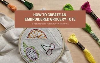 How to Create an Embroidered Grocery Tote Bag