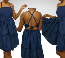 how to make a cute diy backless dress that s perfect for summer, DIY backless dress