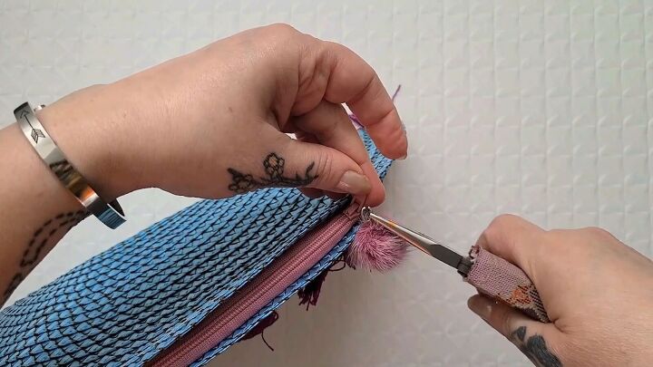 how to make a zippered clutch purse out of a placemat, Make your own clutch bag