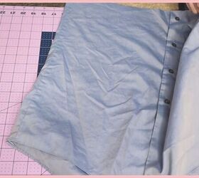 how to make a skirt out of a shirt in 7 simple steps, Seam ripping the sides of the skirt