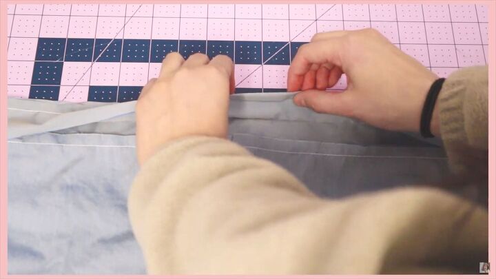how to make a skirt out of a shirt in 7 simple steps, Tucking in the raw edges