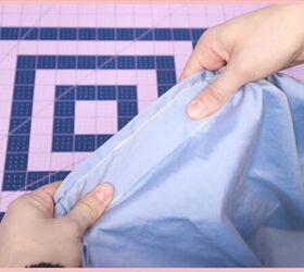 how to make a skirt out of a shirt in 7 simple steps, Closing the gap in the waistband