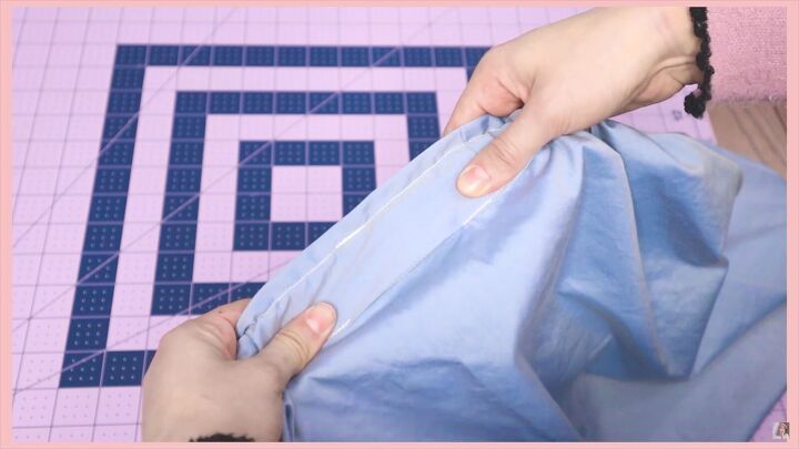 how to make a skirt out of a shirt in 7 simple steps, Closing the gap in the waistband