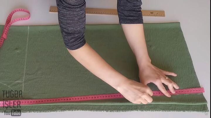 how to make easy sew palazzo pants without using a pattern, Connecting the marks