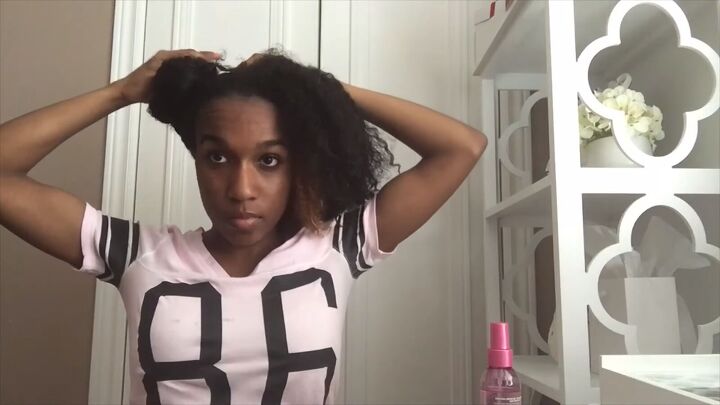 how to straighten natural hair effectively without heat damage, Parting hair into sections