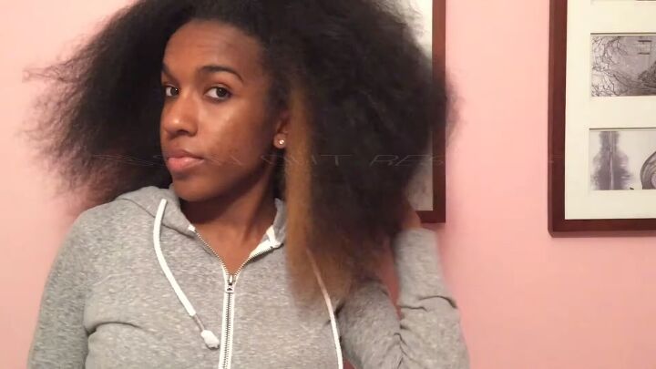 how to straighten natural hair effectively without heat damage, Blow dry results