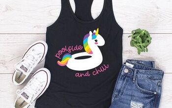 "Poolside and Chill" Tank With Free Cut File