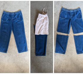 makeover old jeans no pattern needed