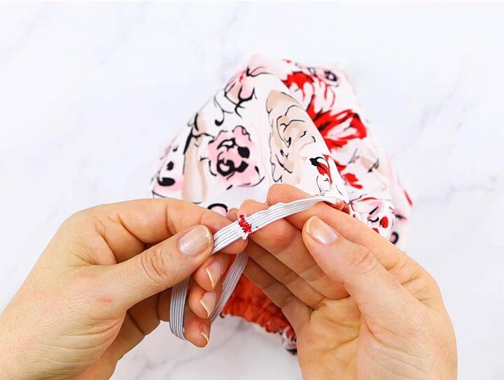 how to sew a shower cap in 10 minutes