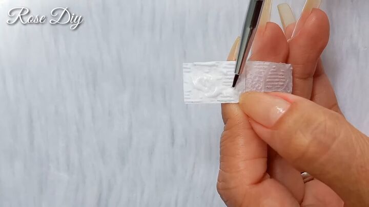 how to make fake nails with tissue paper in 5 minutes, DIY fake nails