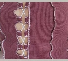 how to make your own cardigan mini dress from old men s clothes, Make your own cardigan top