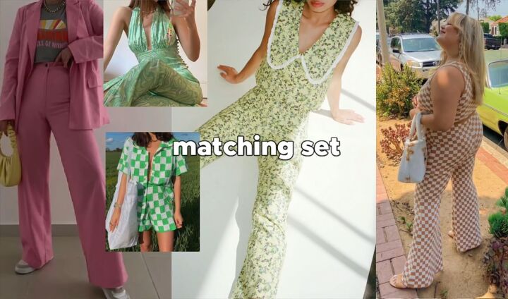 10 summer 2022 fashion trends tiktok aesthetics to rock this season, Matching sets with the same pattern
