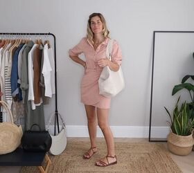 10 casual summer outfits what to wear to beat the summer heat, Short pink summer dress