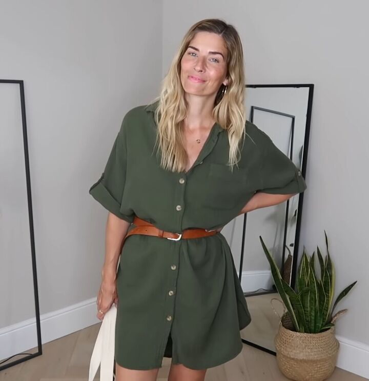 the best way to plan pack summer vacation outfits, Summer dress in khaki