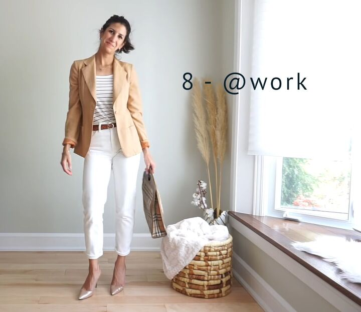 21 cute outfits with white jeans for this summer beyond, How to style white jeans for work