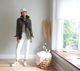 21 cute outfits with white jeans for this summer beyond, Utilitarian white jean outfit