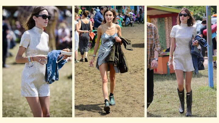 how to emulate alexa chung s style fashion tips outfit ideas, Alexa Chung summer music festival outfits