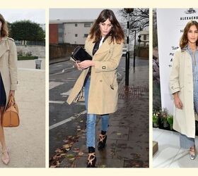 how to emulate alexa chung s style fashion tips outfit ideas, Alexa Chung wearing a trench coat